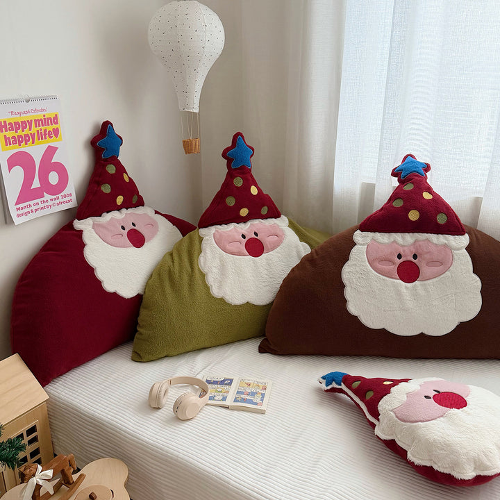 Weihnachtsmann-Rückenkissen, Plüsch, abnehmbar