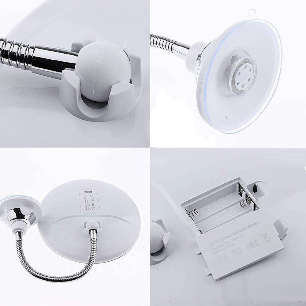 Karnz | 10x Zoom LED Schminkspiegel