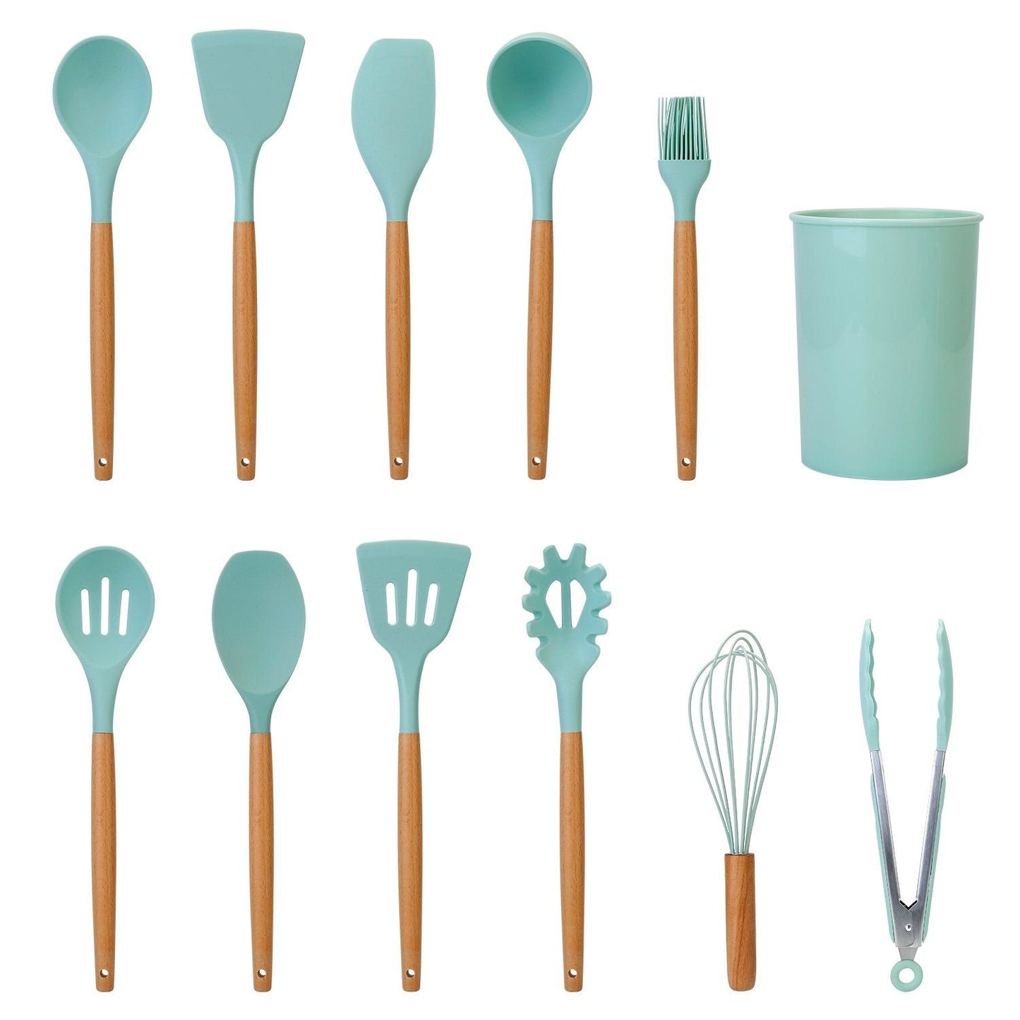11-teiliges Silikon-Kochgeschirr-Set