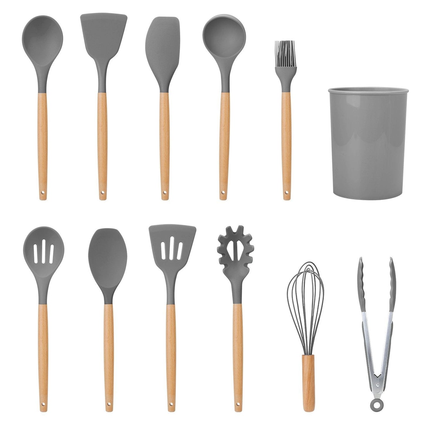 11-teiliges Silikon-Kochgeschirr-Set