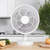 USB Schreibtisch Oscillating Fan mit verstellbarem Kopf und kraftvollem Luftstrom | Karnz