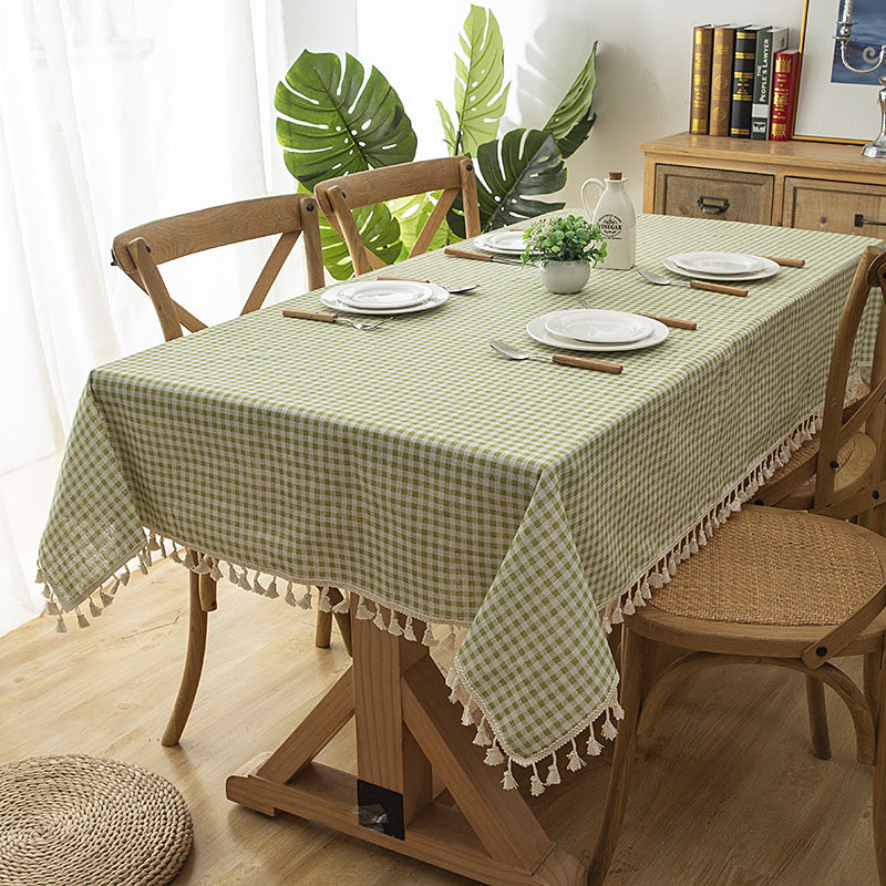 Elegante dekorative Tischdecke