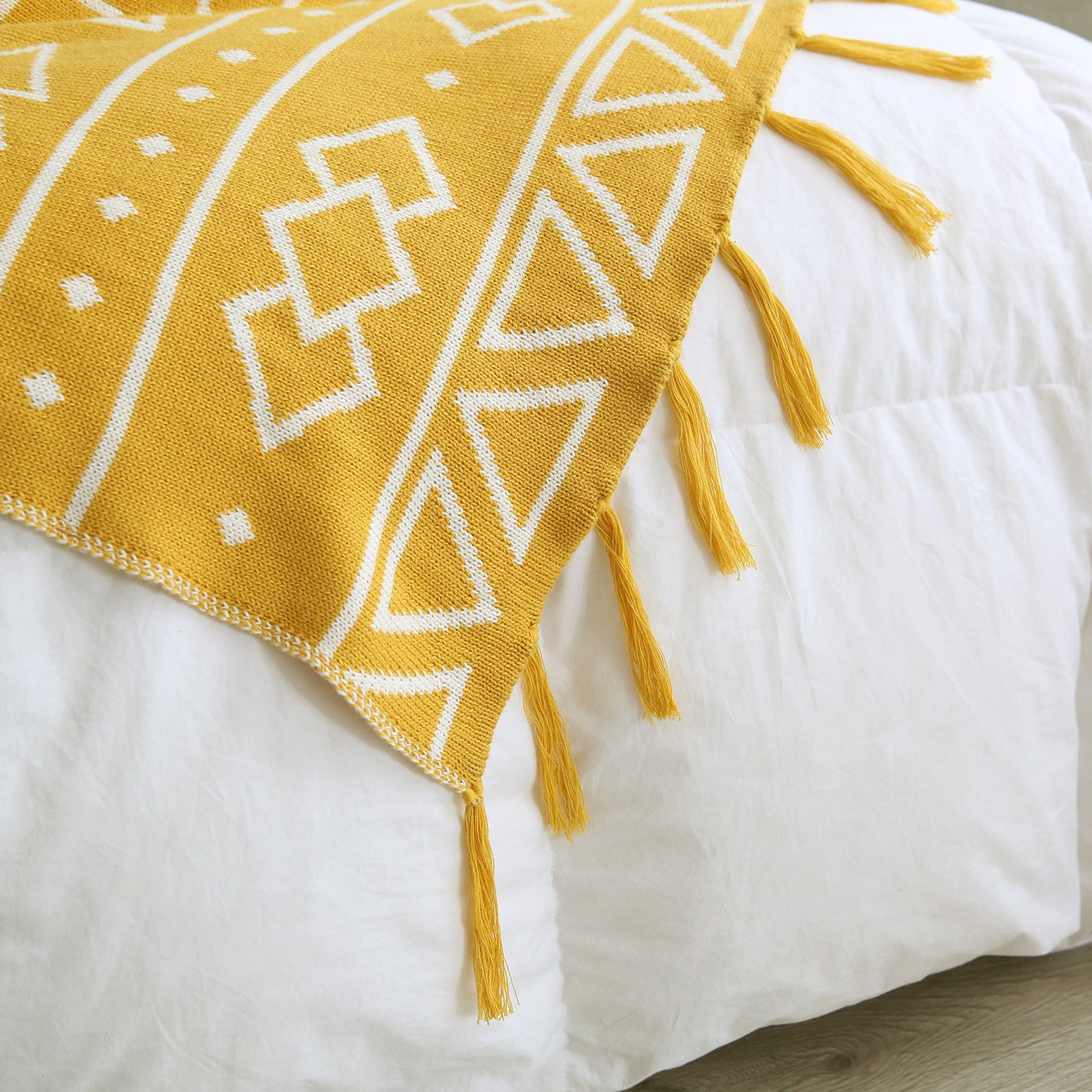 Damen Gemütliche Strickdecke mit modernen Mustern Karnz