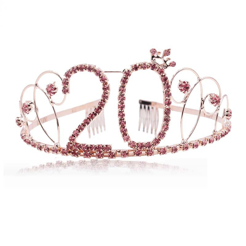 Damen Glitzernde Tiara für den 16. Geburtstag Karnz