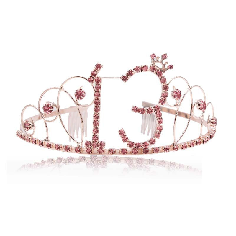 Damen Glitzernde Tiara für den 16. Geburtstag Karnz