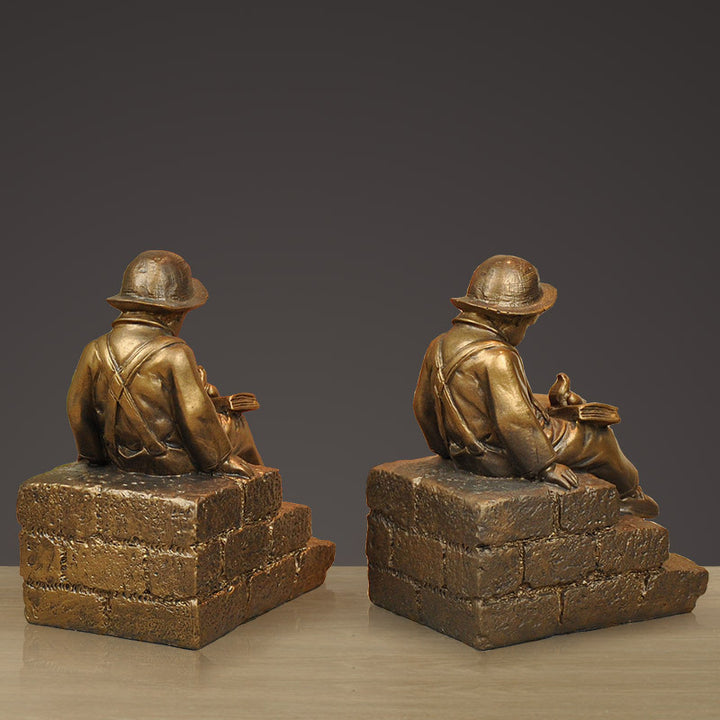 Vintage Figurative Buchstützen