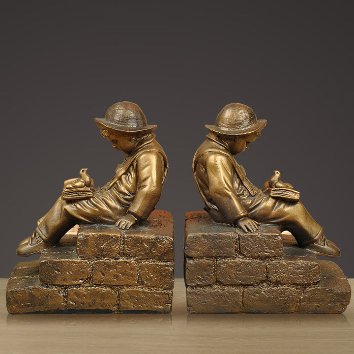 Vintage Figurative Buchstützen