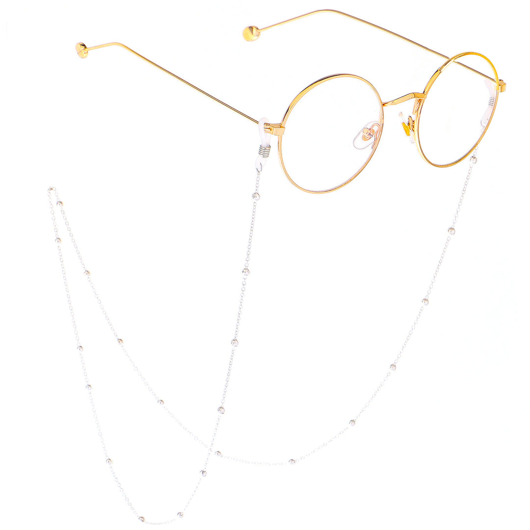 Elegante Brillen Kette mit dekorativen Perlen Karnz