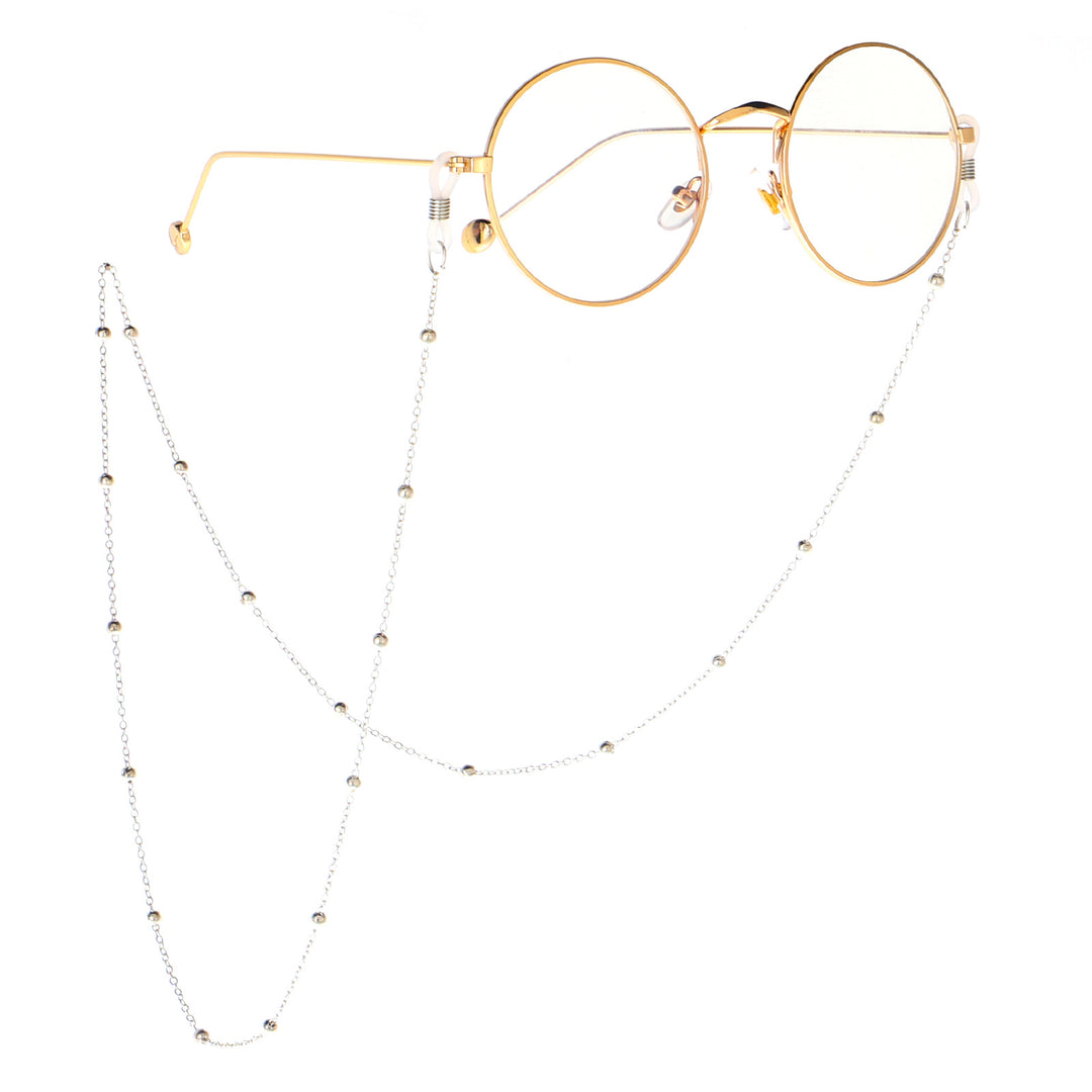 Elegante Brillen Kette mit dekorativen Perlen Karnz