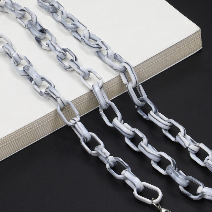 Chunky Acryl Brillen Kette Karnz