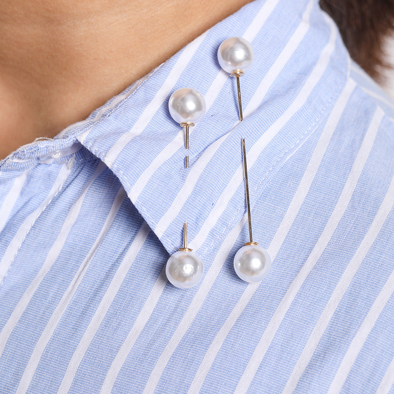 Modern Ball-Stud Brosche Set Karnz