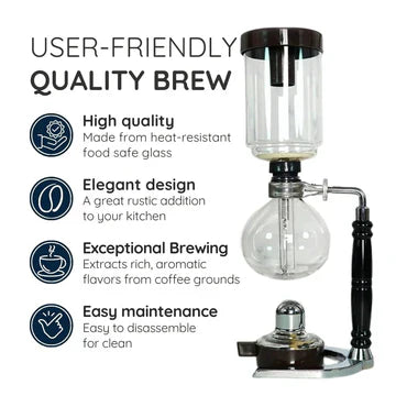 Japanische Siphon-Kaffeemaschine