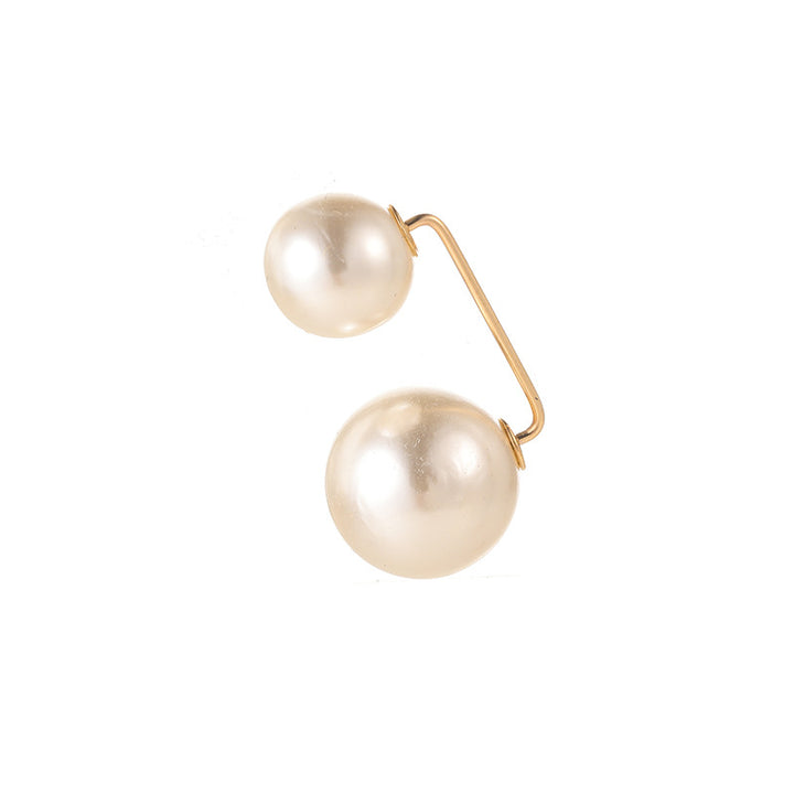 Elegantes Perlen- und Kristallbroschen-Set Karnz