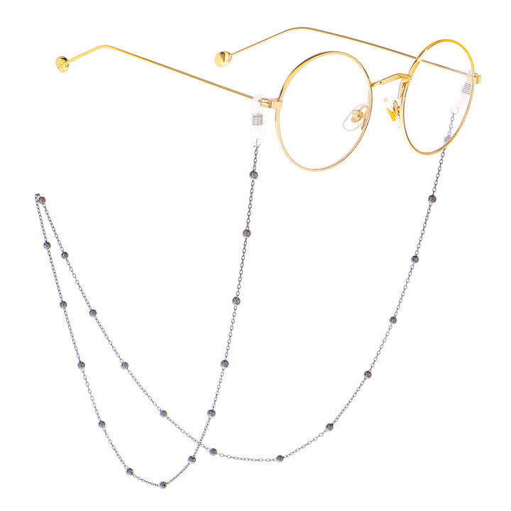 Elegante Brillen Kette mit dekorativen Perlen Karnz