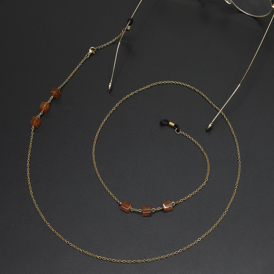 Eleganter Perlenkette Brillenhalter Karnz