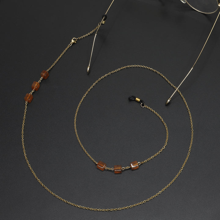 Eleganter Perlenkette Brillenhalter Karnz