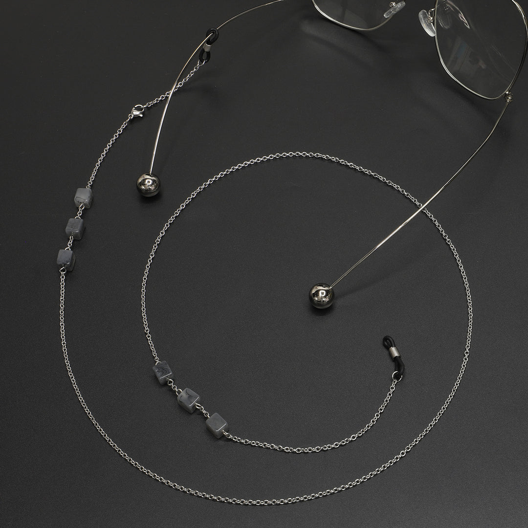 Eleganter Perlenkette Brillenhalter Karnz