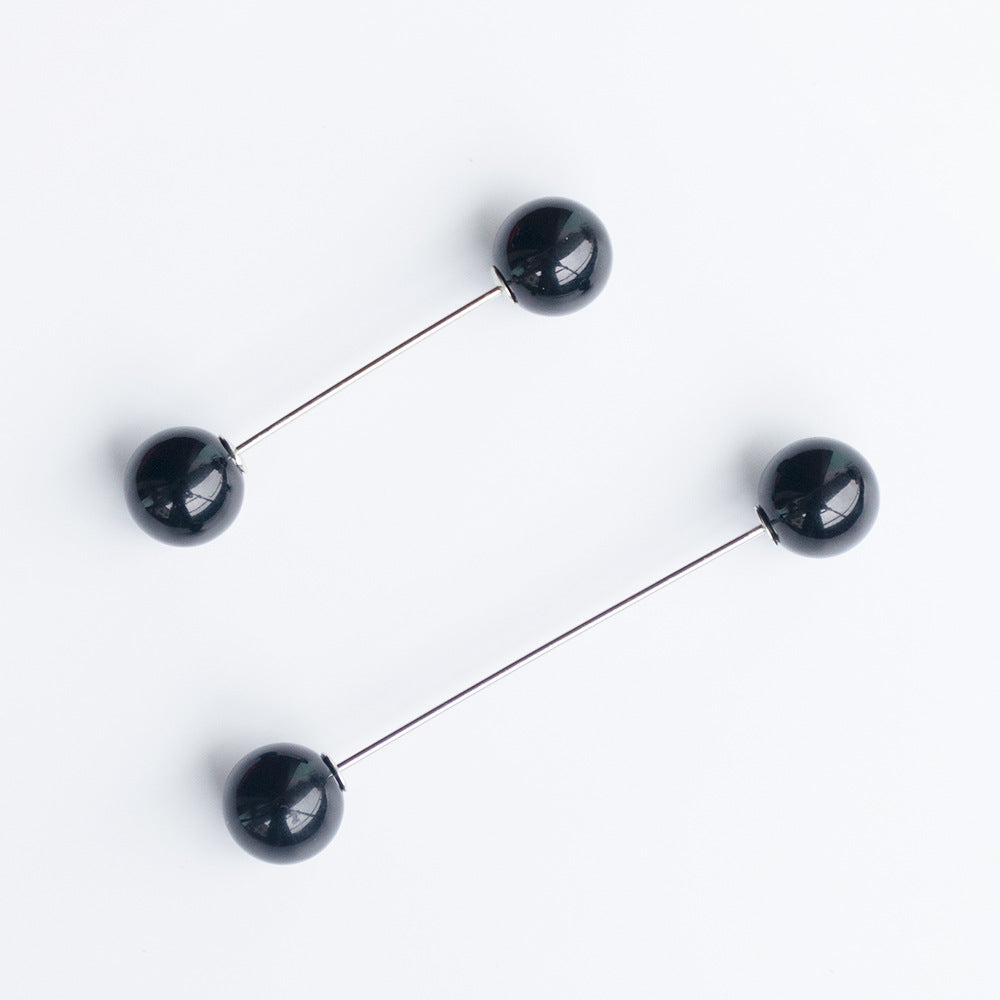 Modern Ball-Stud Brosche Set Karnz