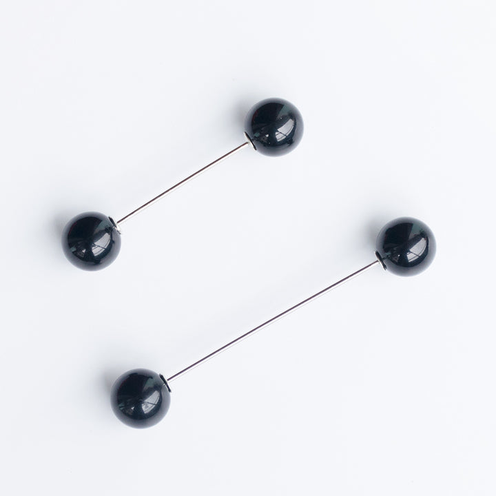 Modern Ball-Stud Brosche Set Karnz