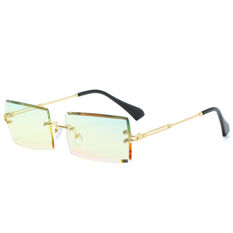 Moderne geometrische Rahmen-Sonnenbrille Karnz