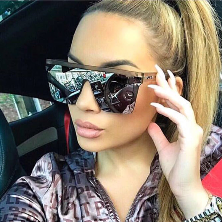 Damen oversized modische Sonnenbrille Karnz