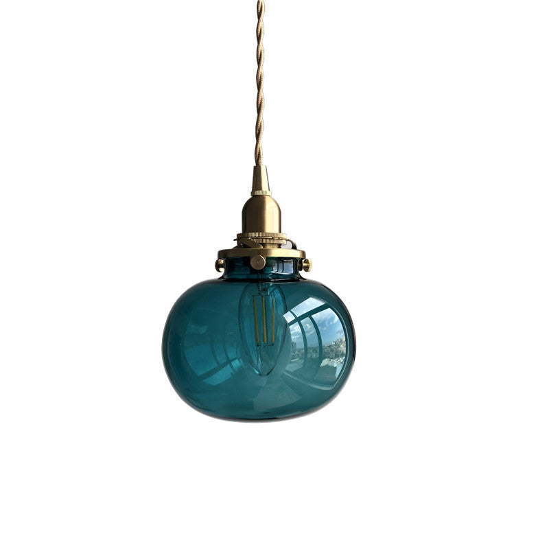 Vintage Glas Pendelleuchte