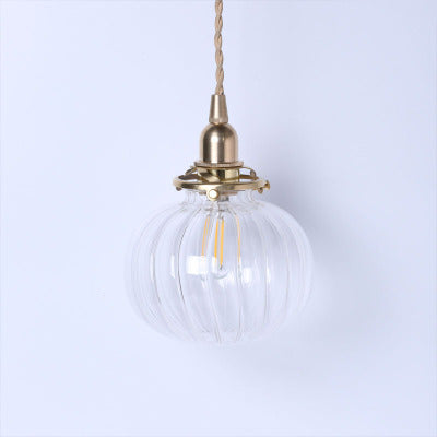 Vintage Glas Pendelleuchte