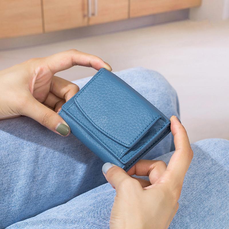 Handgefertigte RFID-Geldbörse aus weichem Leder | Karnz