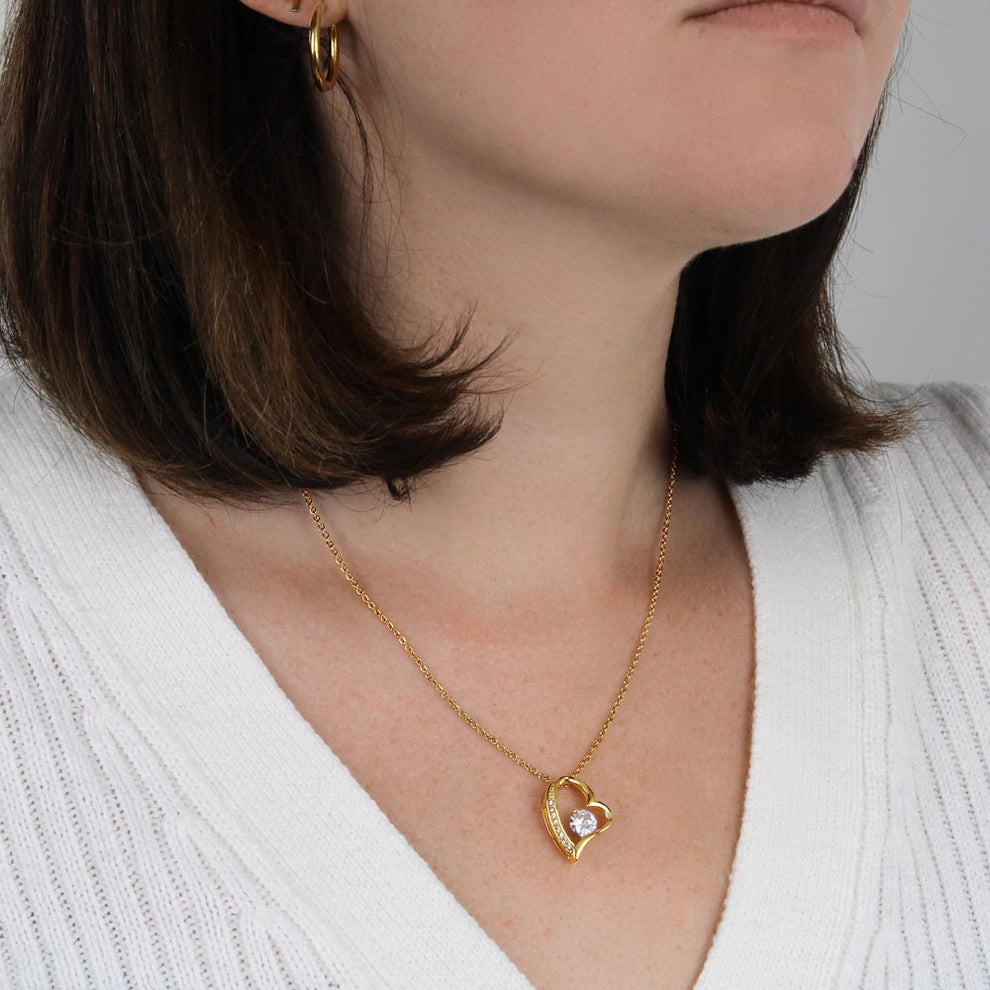 Karnz | Ewige Rosenbox "Für Meine Liebe" Mit Diamant-Herz-Halskette
