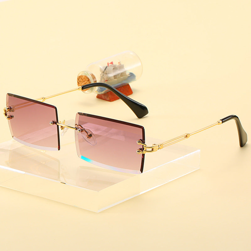 Moderne geometrische Rahmen-Sonnenbrille Karnz