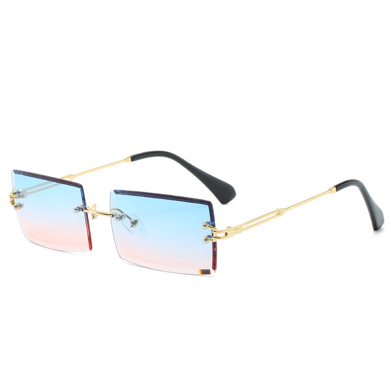 Moderne geometrische Rahmen-Sonnenbrille Karnz