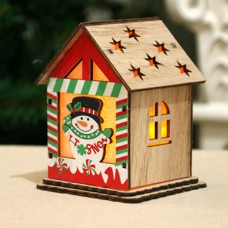 Dekorative LED Weihnachts Cottage Karnz