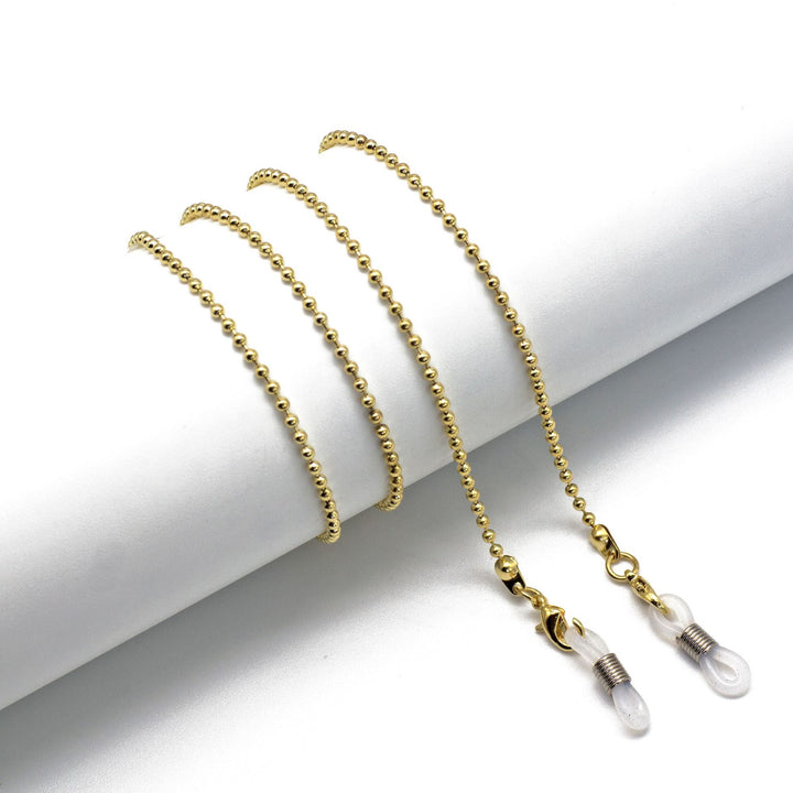 Elegante Perlen Brille Kette Karnz