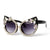 Damen Cat-Eye Sonnenbrille mit funkelnden Schmucksteinen Karnz