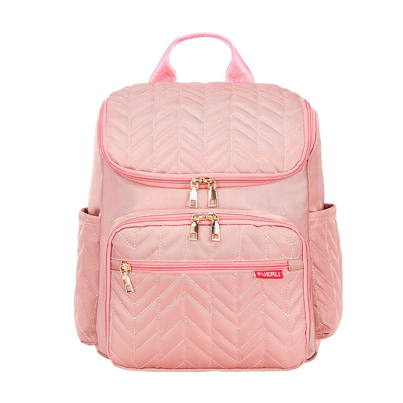 Schicke gesteppt Multi-Fach Rucksack Karnz