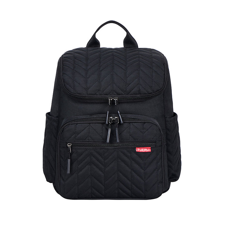 Elegante gesteppt Multi-Compartment Rucksack Karnz