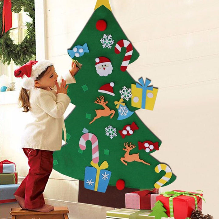 Dekorative Filz Weihnachtsbaum Wandbehang Karnz