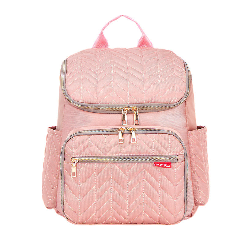 Schicke gesteppt Multi-Fach Rucksack Karnz