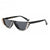 Damen Design-Sonnenbrille mit funkelnden Akzenten Karnz