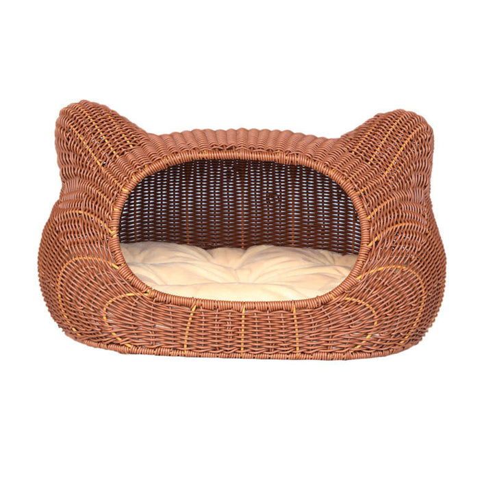 Gemütlicher Katzenkorb mit Ohrendesign Karnz