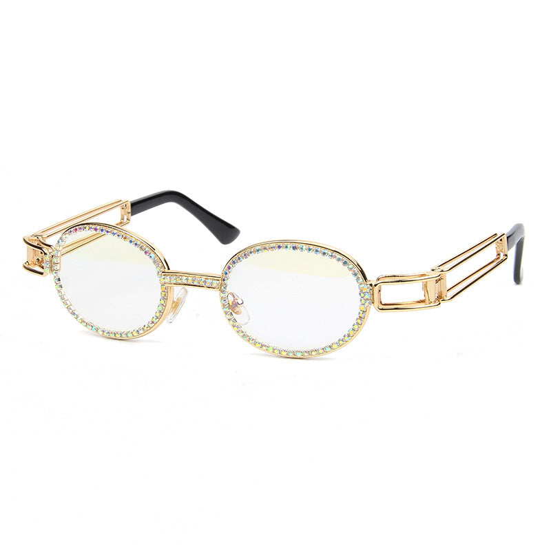Damen feminine Designer-Sonnenbrille mit extravagantem Rahmen Karnz