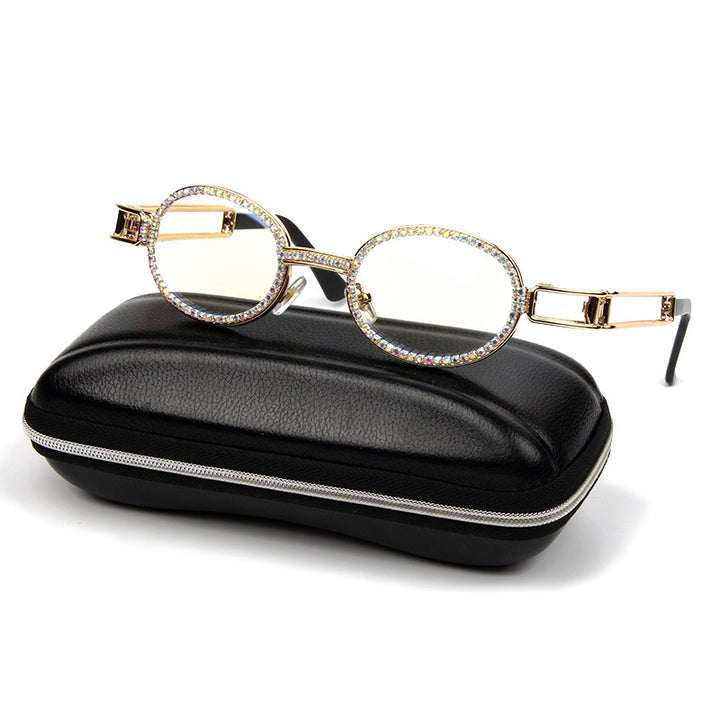 Damen feminine Designer-Sonnenbrille mit extravagantem Rahmen Karnz