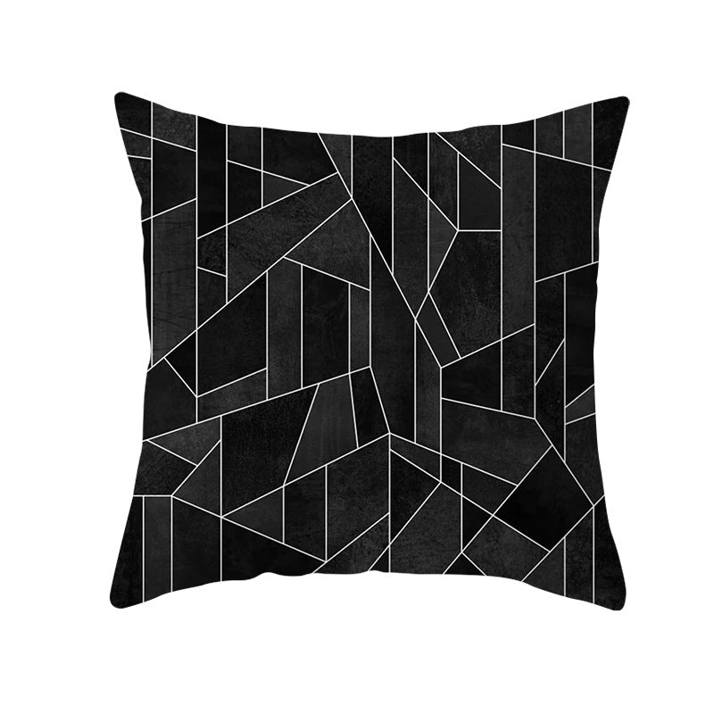 Dekoratives geometrisches Samt-Wurfkissenbezug