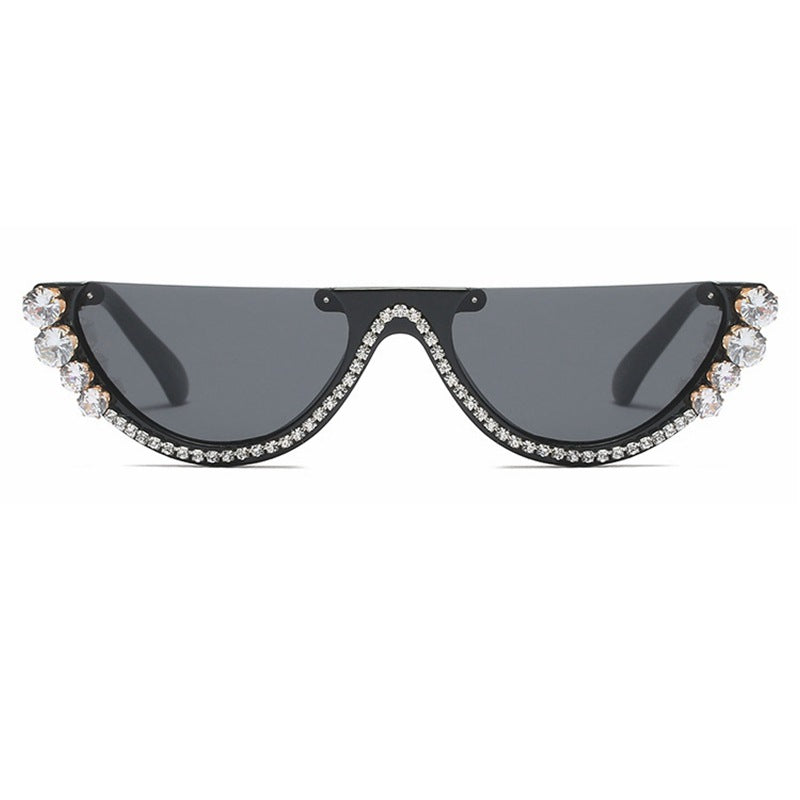 Damen Design-Sonnenbrille mit funkelnden Akzenten Karnz