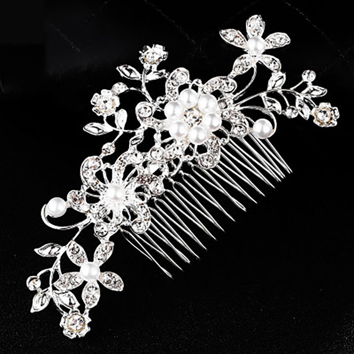 Florale Strass-Haarspange Karnz