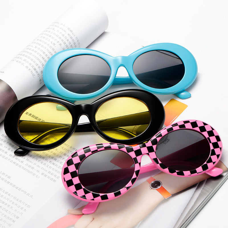 Damen modische ovaler Sonnenbrille Karnz