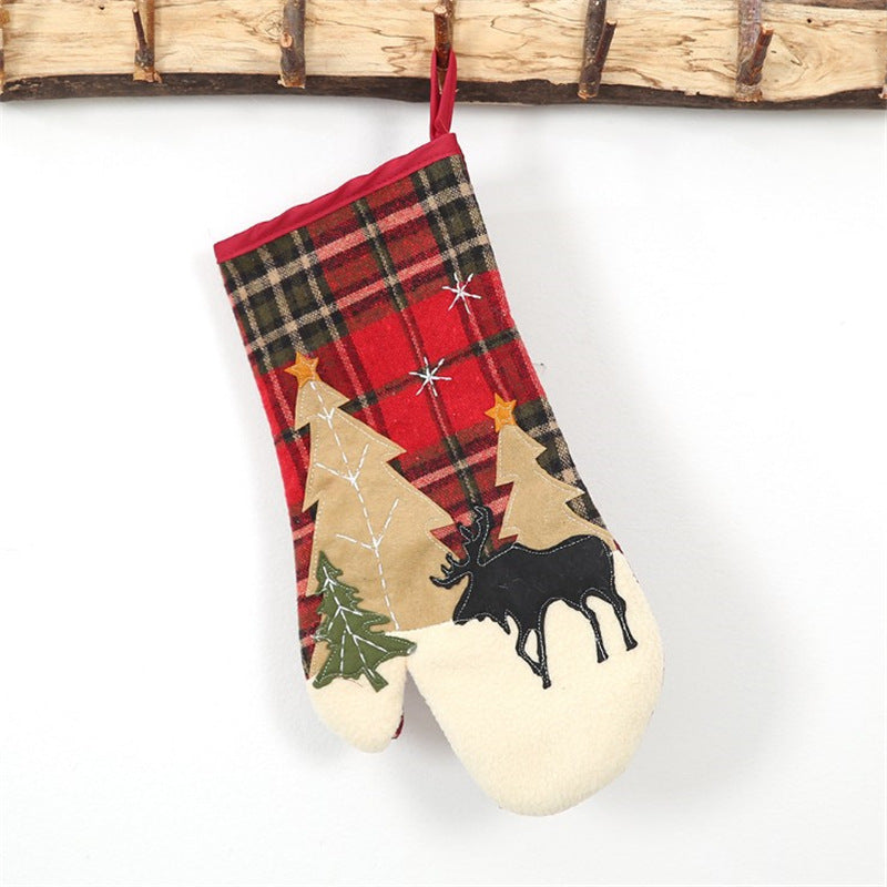 Weihnachtsthema Küchen Topfhandschuh Karnz