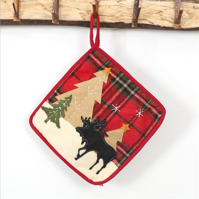 Weihnachtsthema Küchen Topfhandschuh Karnz