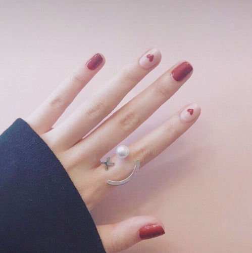 Herz-Themen Nagelkunst