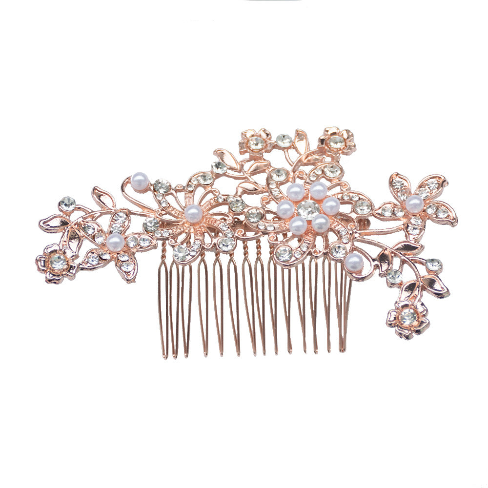 Florale Strass-Haarspange Karnz